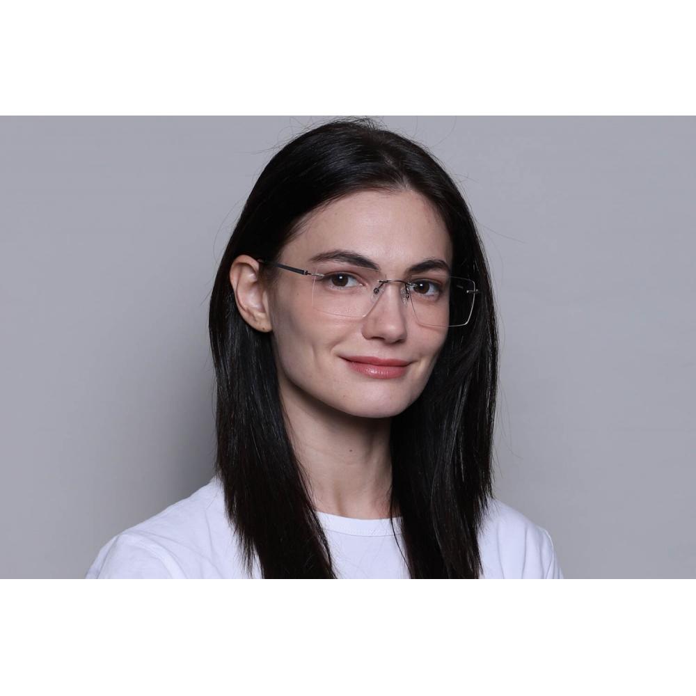 Rimless Square Black Smartbuy Collection Chronia Tt 131 M04 Fashion Unisex Eyeglasses