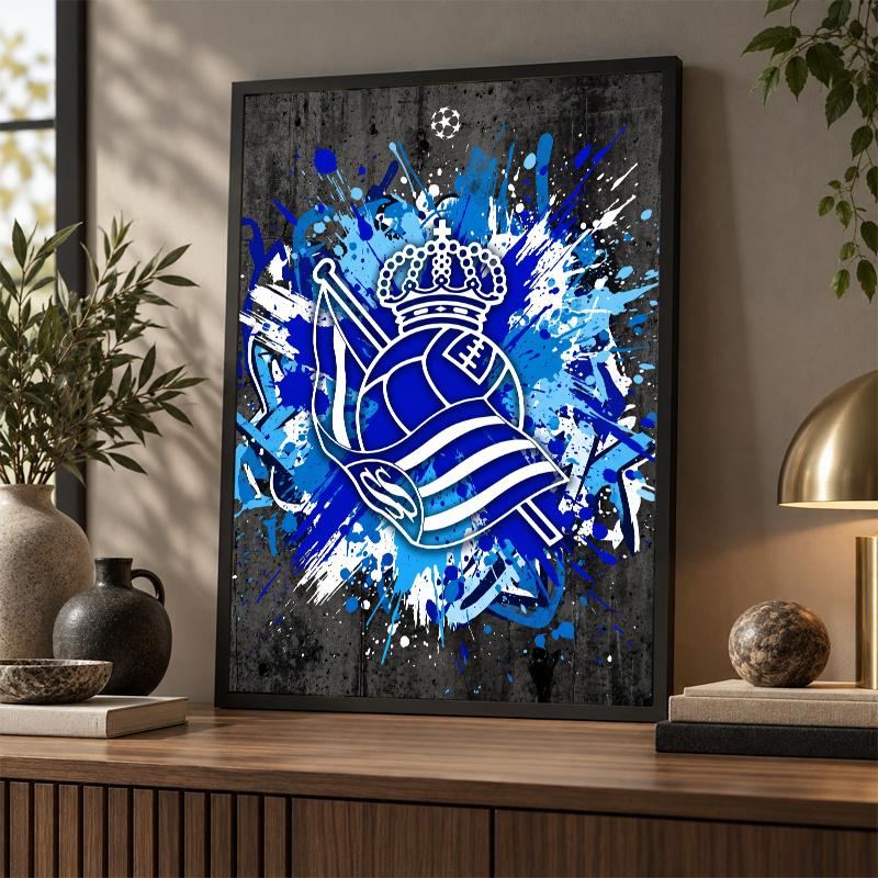 Real Sociedad FC Diamond Painting Kit 5D Full Drill DIY Diamond Mosaic Wall Art Home Decor