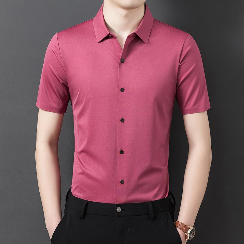 Short-Sleeved Shirt Summer Fashion Middle-Aged Business Menswear Thin Men's Shirt