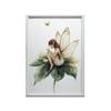 Poster Magic Fairy On Green Leaf Poster Magic Fairy On Green Leaf, 70X100 Cm, Frameless, Premium Canvas On Stretcher