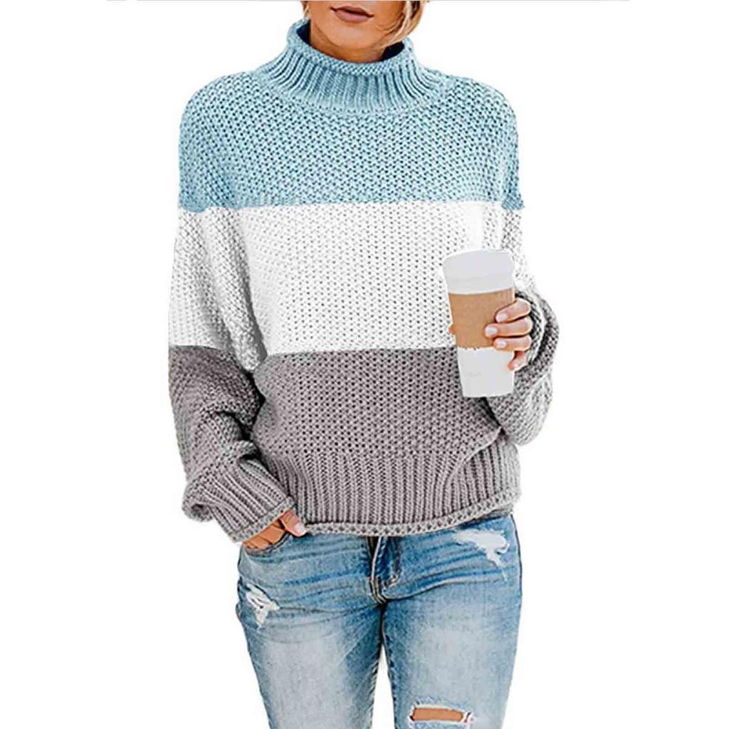 Womens Off The Shoulder Sweater Casual Knitted Loose Long Sleeve Pullover