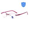 Nye Lesebriller Anti Blue Rays Presbyopia Goggles Dame Vintage Rimless Eyewear