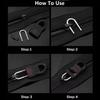 8Pcs Replacement Zipper Head Tool-free Removable Zipper Puller for Luggage Schoolbag End Fit Rope Tag Clothing Zip Fixer Broken