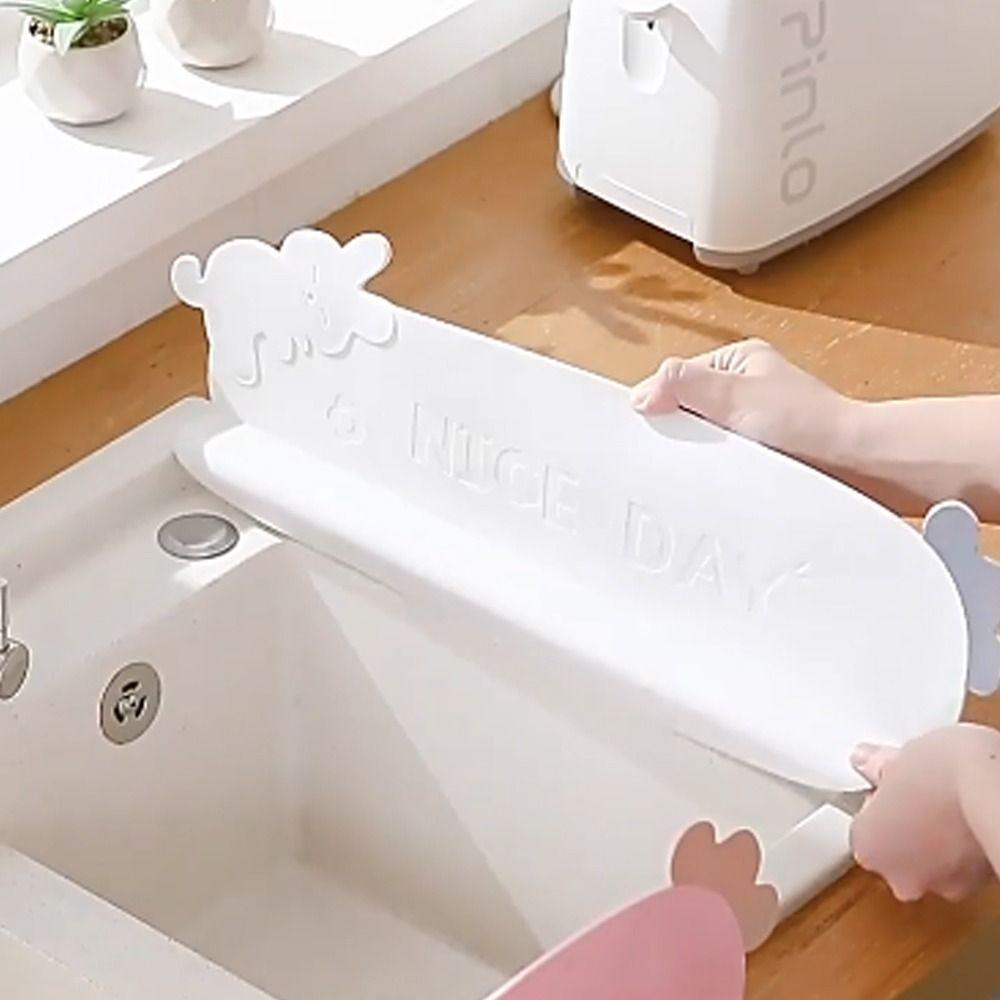 Soft Kitchen Water Baffle Reusable Sink Flap Block Water Device Sink Splash Guard  Sink Partition