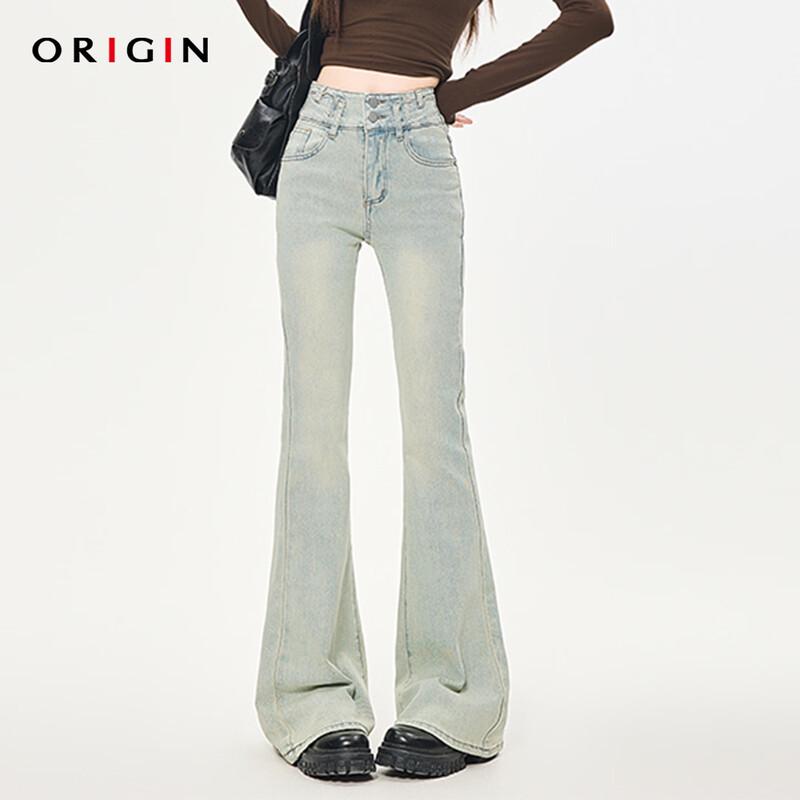 ORIGIN Women s Retro Micro-Flare Jeans 2XL