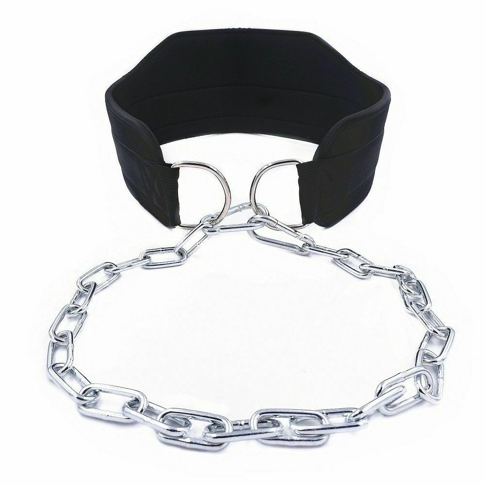 Sport Chin Up Pull Up Thick Neoprene Protector Strap Waist Support Dipping Belt Weight Lifting Belt