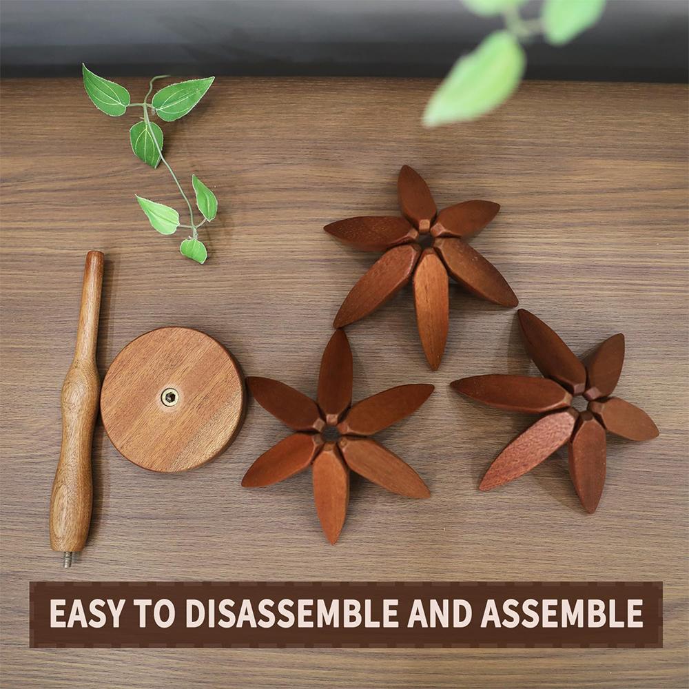 Set of Solid Wood Insulation Mat,Heat-resistant Table Mat,Household Heat-resistant Mat,Highquality Cup Holder Natural Foldable