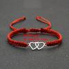 Handmade Adjustable Rope Bracelet Heart Bracelet Unisex Couple Gift