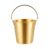 Stainless Steel Ice Bucket Bar Party Ice Bucket Golden Beer Barrel Champagne Bucket Cooling Barrel Snack Fried Chicken Bucket