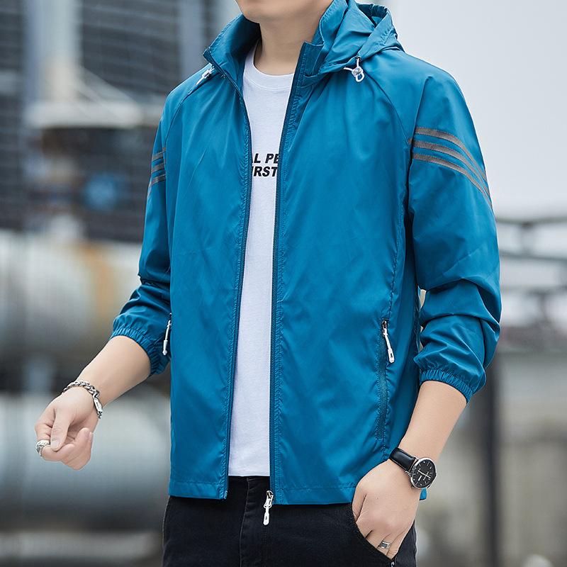 Ice silk sunscreen clothing men's summer outdoor breathable anti-ultraviolet waterproof fishing sunscreen clothing skin clothing jacket