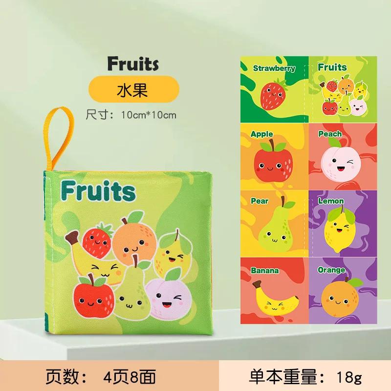 Infant Soft Cloth Book ideal for Newborns 0-12 Months 3D Animal Montessori Early Learning-Focused Sensory Plaything Kids Present