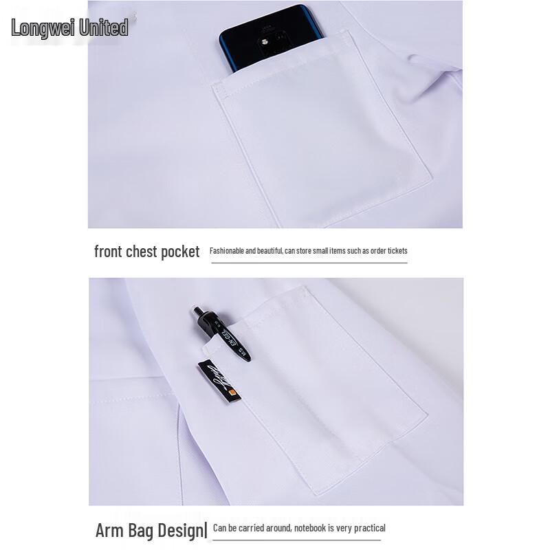 Unisex Chef's Seven-Quarter Sleeve Work Uniform