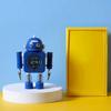 Moderne Süße Metall Roboter Digitaler Wecker Stille LED Temperaturanzeige Nachtlicht Schreibtisch Uhr für Kinderzimmer Nachttisch