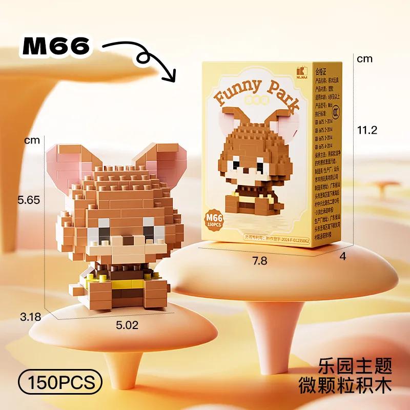 Disney Princess Micro Building Blocks Mickey Mouse Winnie Friend Figure Donald Duck 60 Style Assembled Mini Brick Toys For Kids