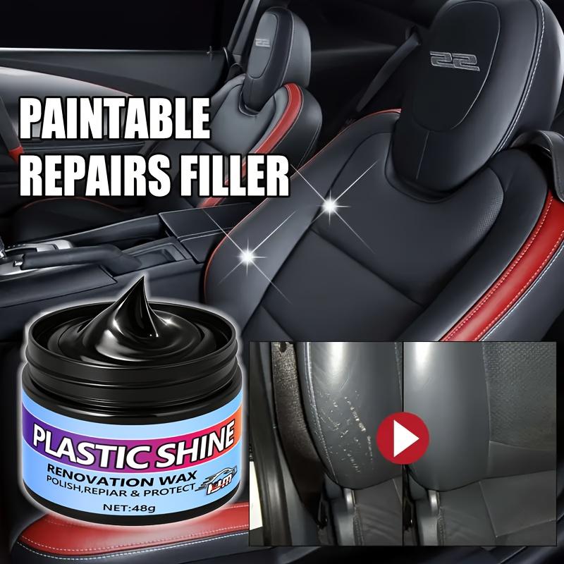 Car Interior Refurbishing Wax, Interior Shine Wax | Tire Protection | Repair of Yellowing and Oxidation of Black Vehicles