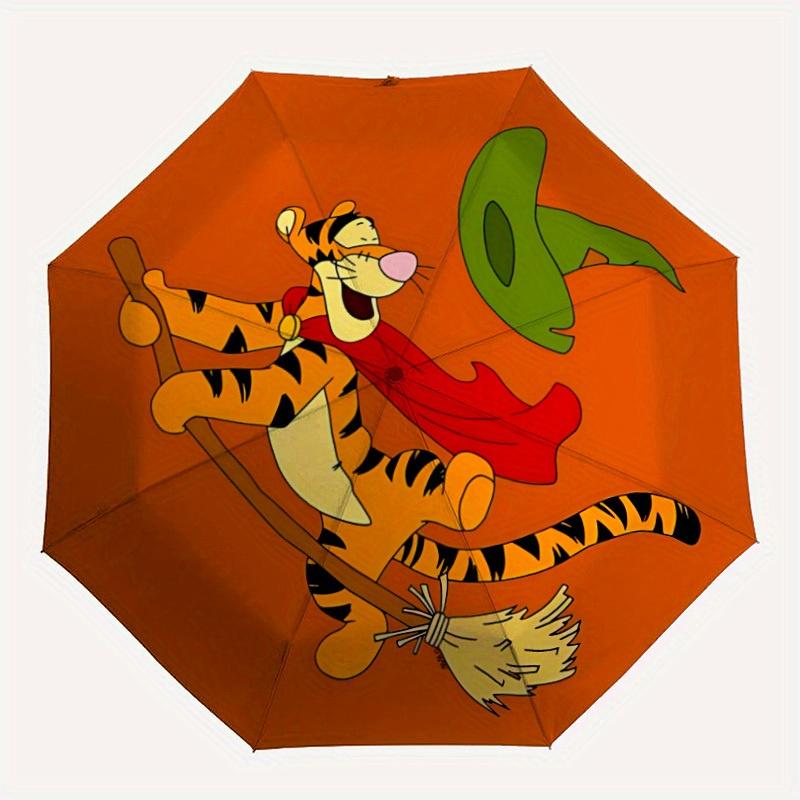 

1pc Tigger, Halloween Automatic Umbrella Durable Iron Frame & Plastic Handle,Gift for Men & Women, Sturdy Construction yy250821001