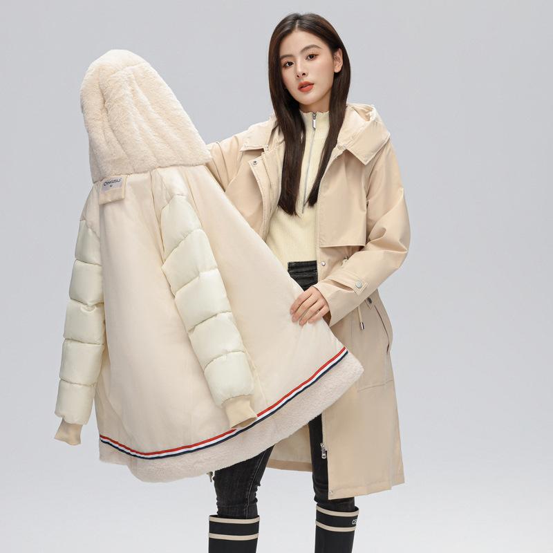 Three Wear Short Women's Detachable Korean Version Large Size Down Cotton Jacket Tide Ins Winter