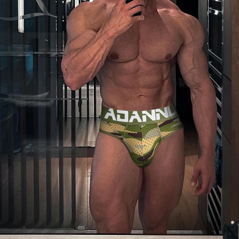 Temu Herren-Hüftlifting-Slip mit herausnehmbarem Cup und verschleißfestem Beindesign (AD730)