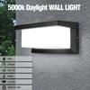 5000K Daylight White Outdoor Wall Sconce Lights, LED Exterior Light Fixture Wall Mount Ip65 Waterproof, Wall Porch Light for Garage Walkway Hallway