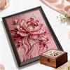 Crystal Pearl Painting 5D DIY Frame Decoration Painting Red Peony Home Wall Decoration Transparent Pearl Gemstone Painting Picture Art Crafts