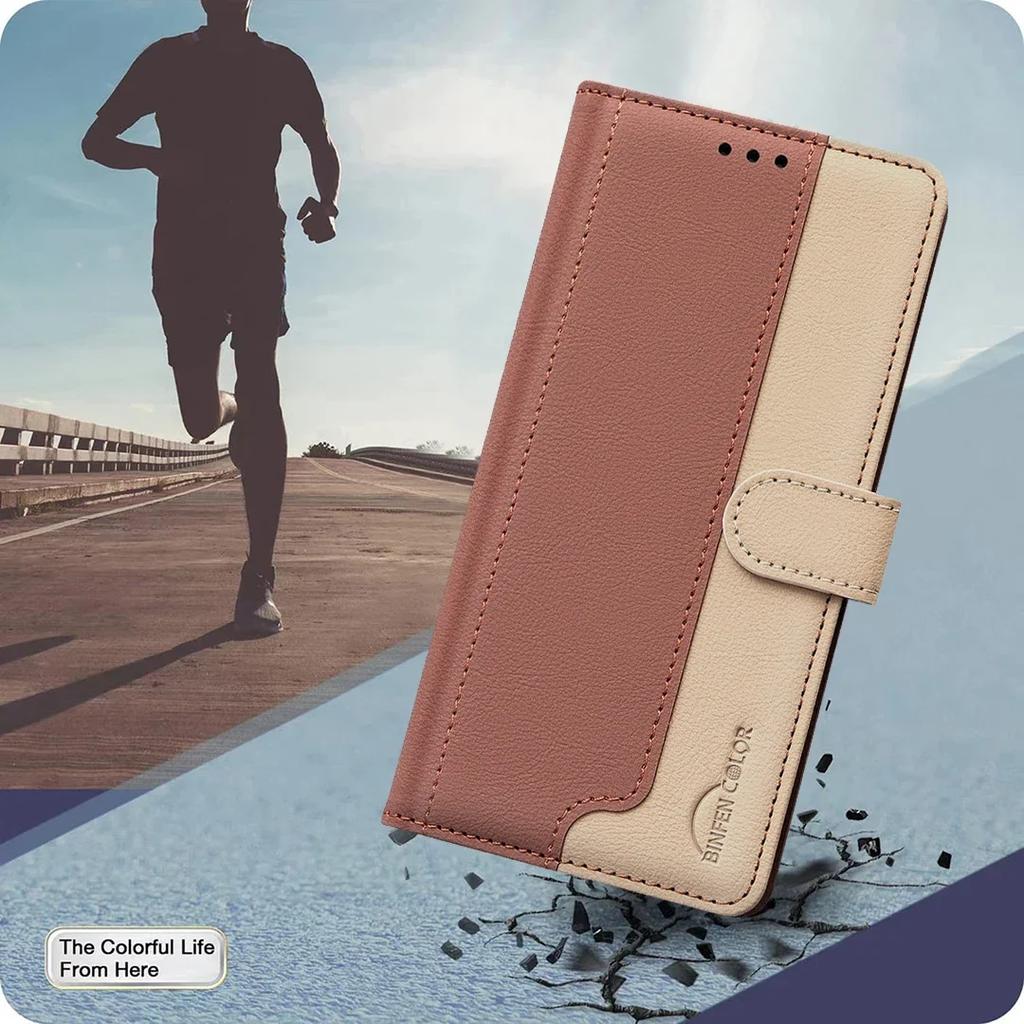 Wallet Card Magnetic Flip Leather Case For Realme Note 60 4G C61 Cover With Card Stand RFID Blocking BF33