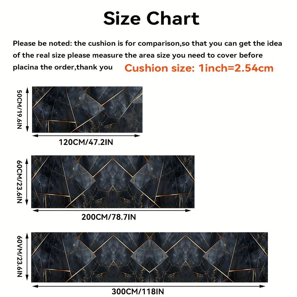 1ks Podložka s mramorovým vzorem Moderní kuchyňský polyesterový koberec Protiskluzový barevný interiérový koberec, pro domácí koupelnu Ložnice Dekor do obývacího pokoje
