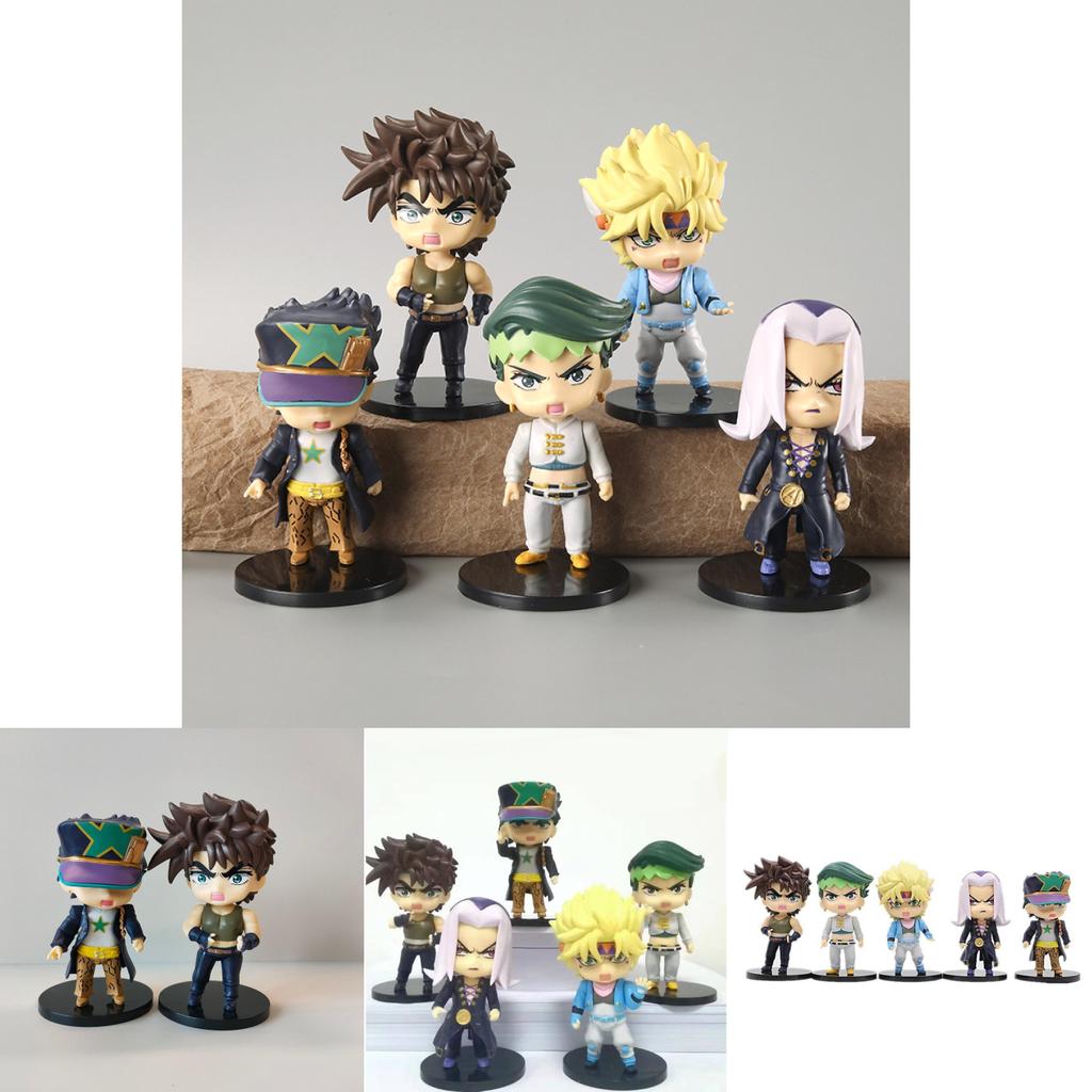Jojo Action Bizarre Figure Cartoon Model Toy Decoration Doll Kids Gifts Ornament