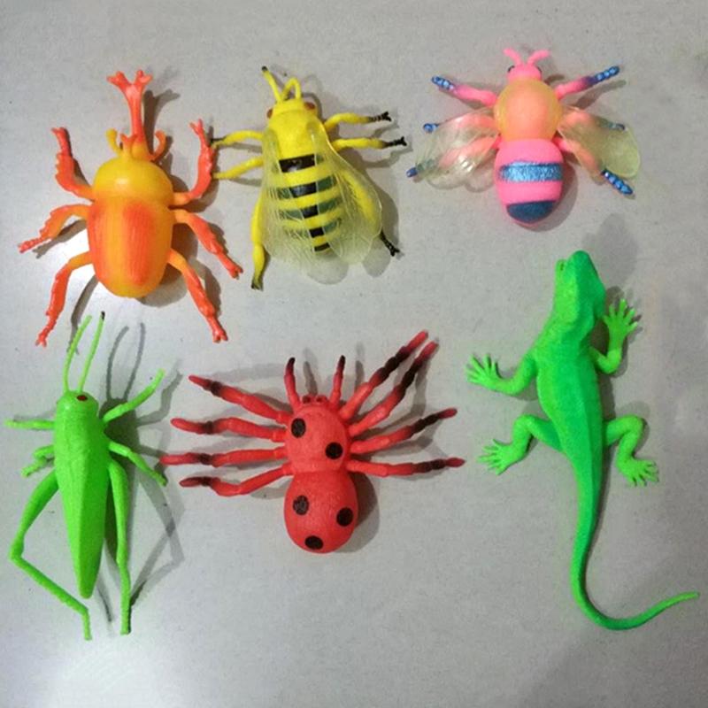 Gag Gift for Kids&Adults 6 Pieces Realistic Insect Kids Party Favor Toys Creative Supplies for Age 6+ Kids/Adults