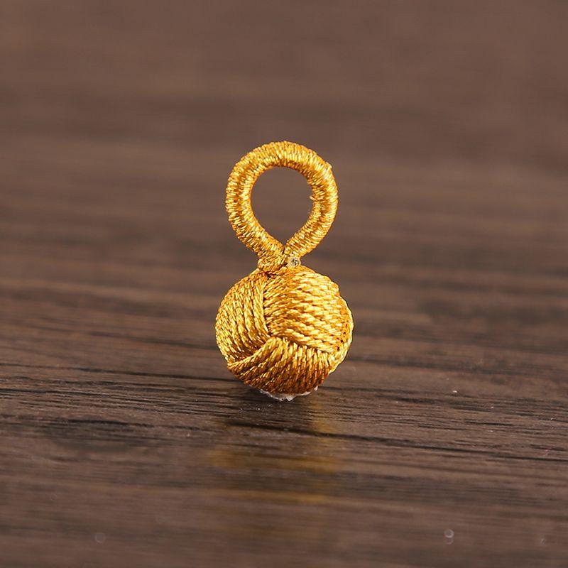 

DIY Ornament Accessories Hand-Woven Magic Line Small Hydrangea Color Kids Carrying Strap Bracelet Pendant Fine Woven Ornaments Gold