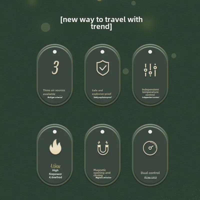 2024 Compact Folding Double-Head Multi-Purpose Camping Stove