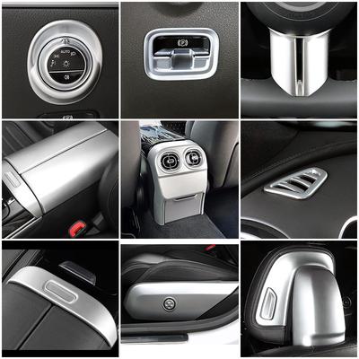 Για Mercedes Benz C Class W206 2022 2023 C200 C220 C260 C300 Αυτοκίνητο Εσωτερικό Ανταλλακτικό Επισκευή Κάλυμμα πλαισίου Διακοσμητικό Ασημί
