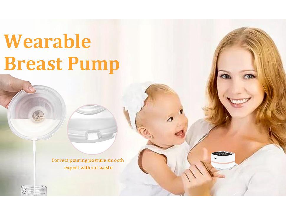 Hands-Free Wearable Electric Breast Pump with Integrated Massage – Painless, Fully Automatic, Portable Milk Extractor.