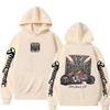 Pattern Hoodie Men's Retro Streetwear Men's Women's Long Sleeved Oversized Sportswear Gothic Hoodie