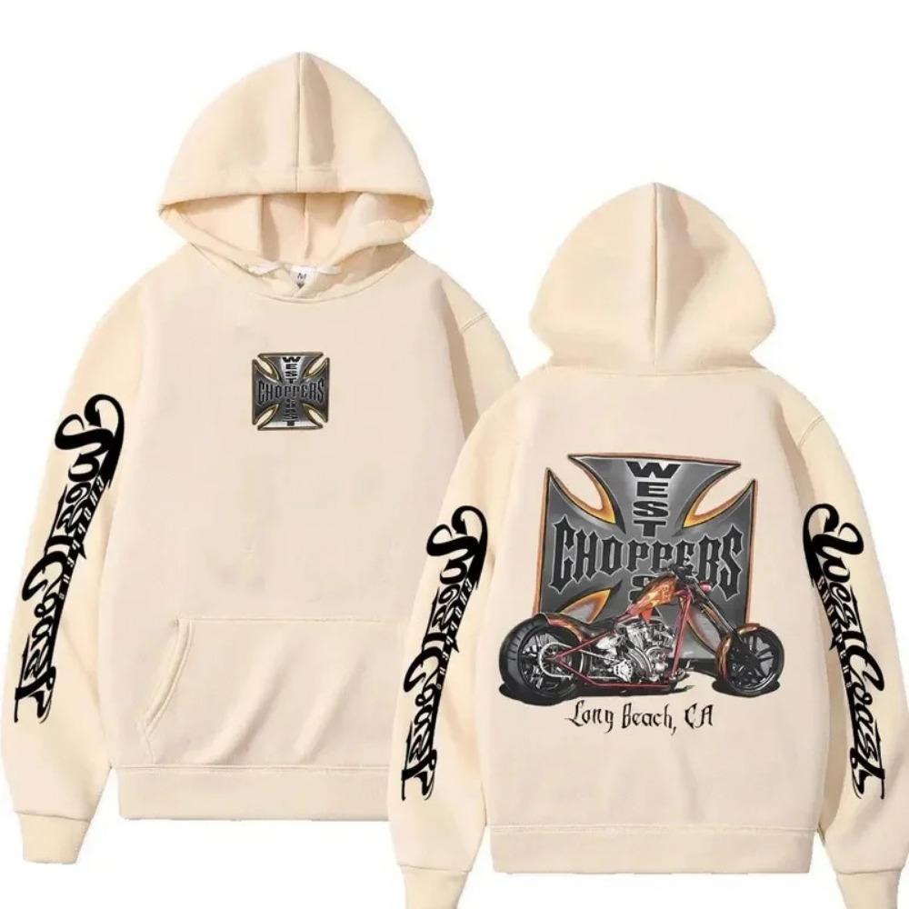 Pattern Hoodie Men's Retro Streetwear Men's Women's Long Sleeved Oversized Sportswear Gothic Hoodie