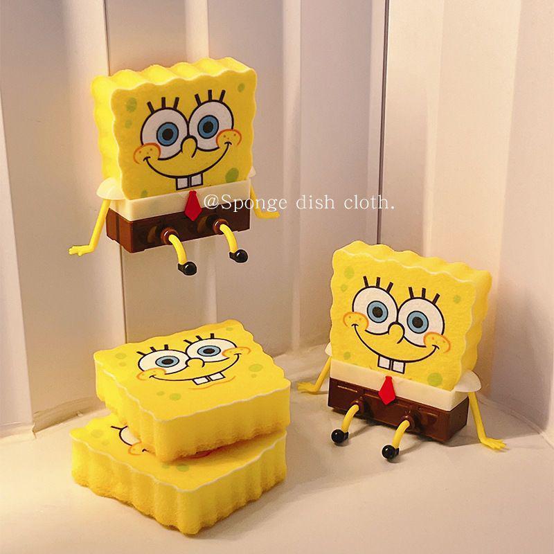 Cute Baby Dishwashing Sponge & Absorbent Scouring Pad Set