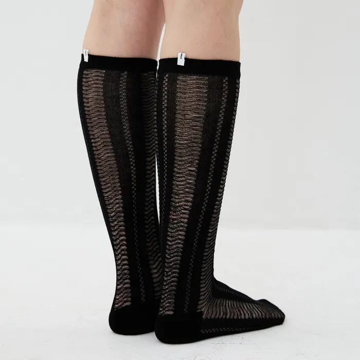 Vintage See-through Knee Socks_4 Colors