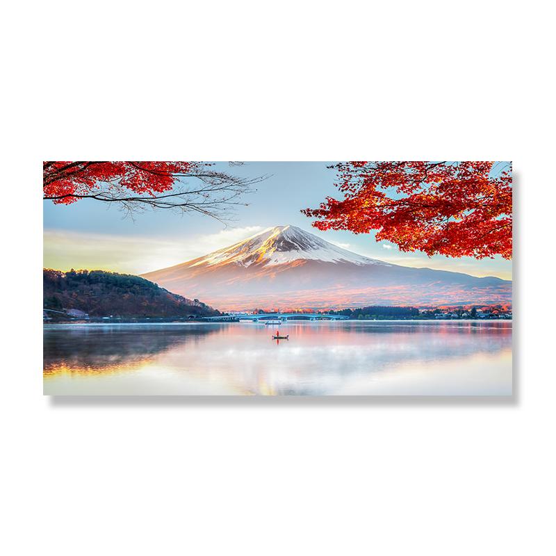 Obraz na plátně Mount Fuji Nástěnné umění Cherry Blossoms in Japan Plakáty a obrazy Krajina Květinové obrazy pro výzdobu obývacího pokoje