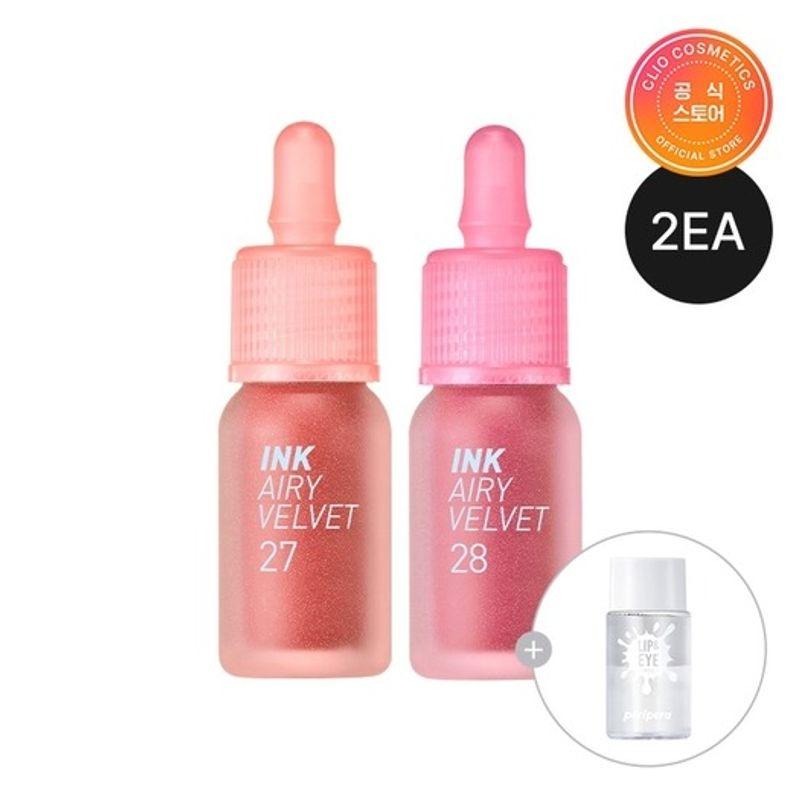 [2EA]] Peripera Ink The Airy Velvet + (Free) Ink Lip & Eye Remover 10ml*2 019 Elf Fairy