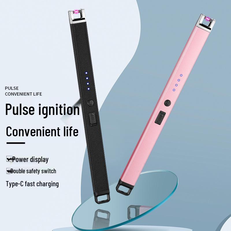 JL896 Rechargeable Pulse Lighter for Candles - Type-C Fast Charge Ignition Gun