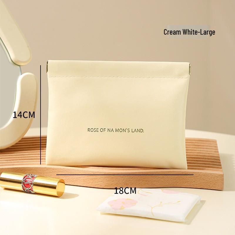 Automatic Cable & Makeup Storage Bag with Free Shipping: Compact Case for Earphones & Lipstick
