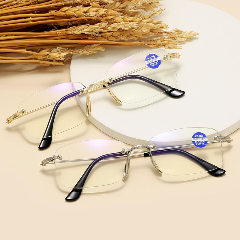 Men'S Reading Glasses Anti Blue Light Resistant Bifocal Glasses Near And Far Degrees 1.0 To 4.0