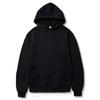 Unisex Fleece-Lined Thick Hooded Jacket - Solid Color, Trendy Autumn/Winter Style, Custom Logo Printing