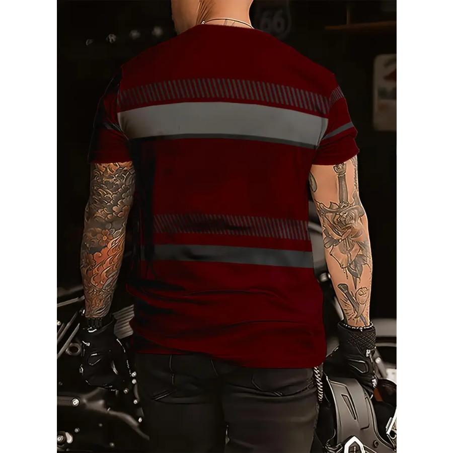 Pánská Novinka 3D Potisk Trička Plážové Oblečení Strom Loď Strečový Polyester Sportovní Krátký Rukáv Topy