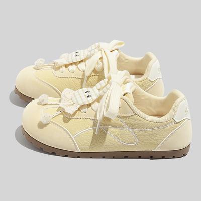 Spring New Forrest Gump Shoes Ugly Cute Niche German Training Shoes Milk Fufu Light Casual Board Shoes