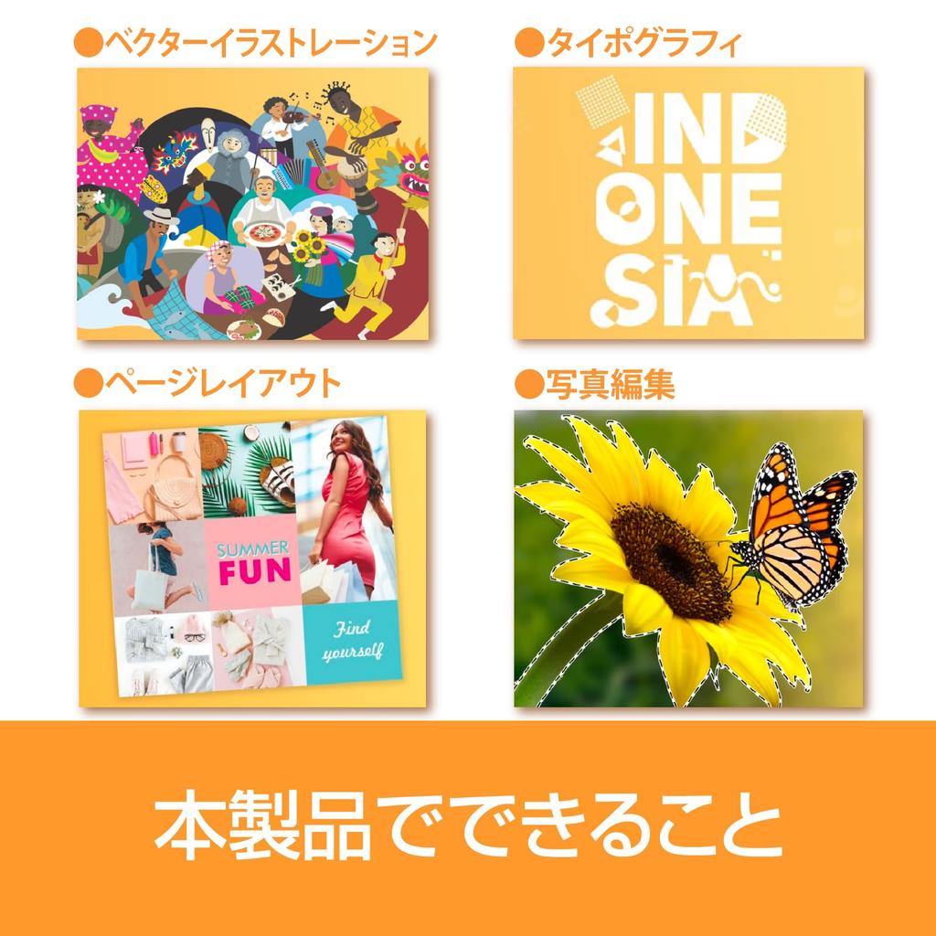 SourceNext CorelDRAW Essentials 2024 Design Software Windows Compatible (latest Version)