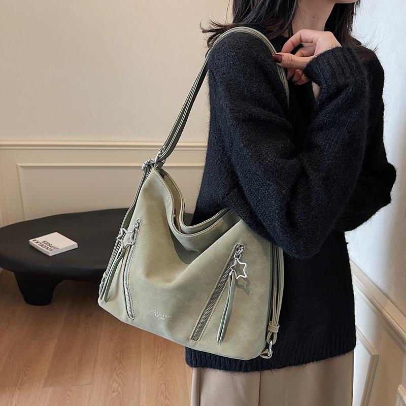 

2025 New Women s Shoulder Crossbody Bag Autumn and Winter Senmeng Bag Trendy Fashion Bag Women s Multifunctional Bag 31*14*28 зелёный