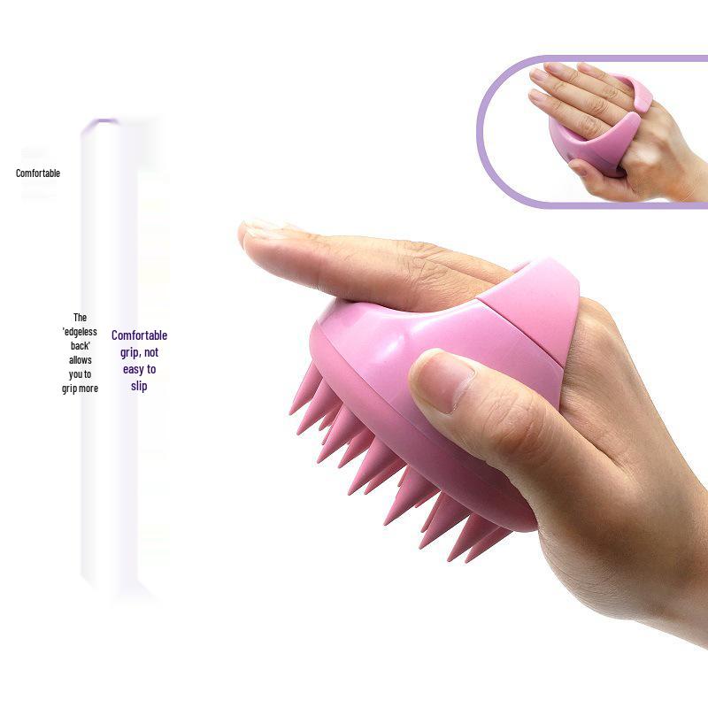 Monochrome Silicone Scalp Massager & Shampoo Brush for Babies