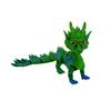 3D Printed Long Haired Dragon Multi-color Gradient Toy Ornament