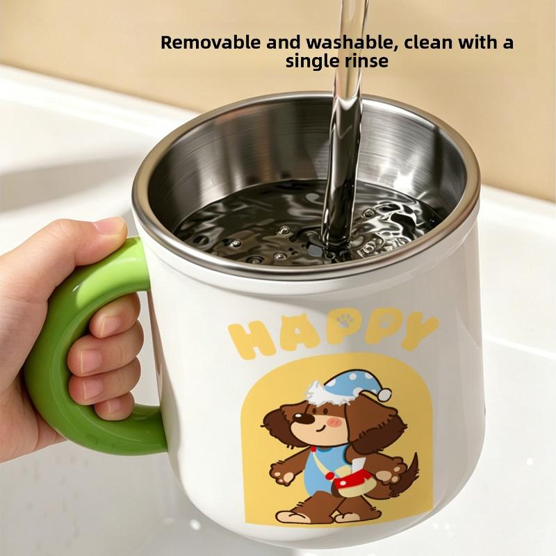 Toothbrushing Cup - Stainless Steel Children's Toothbrushing Cup - Shock-resistant Toothbrushing Cup - Cute Toothbrushing Cup - Wash Basin Cup
