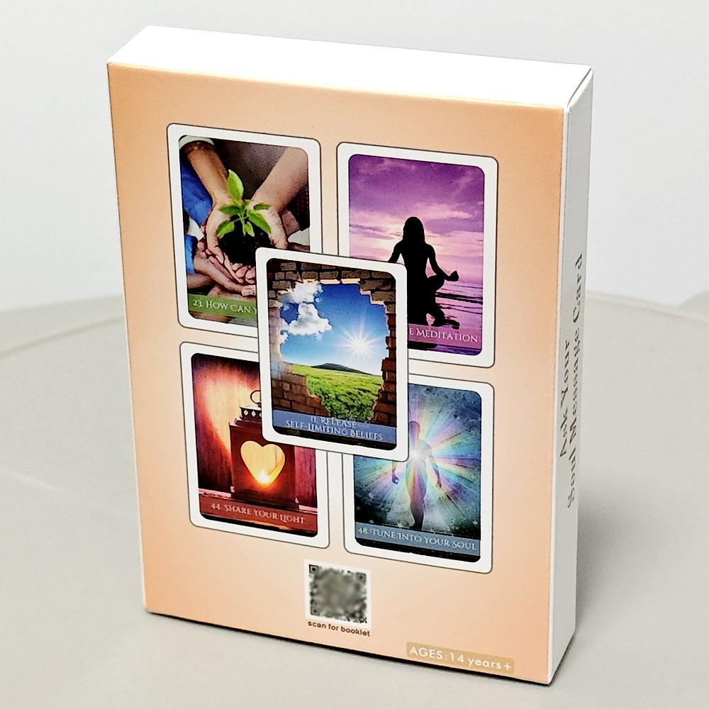 Spør Din Sjel Meldingskort Orakelkortstokk 10,4*7,3cm Meldinger Fra Universet | 48 stk Høyere Selv Meldingskort